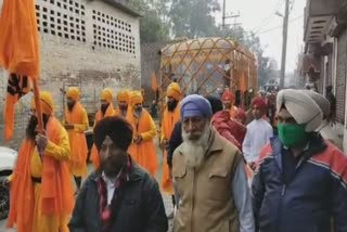 Decorated Nagar Kirtan in Mandi Gobindgarh dedicated to the birth anniversary of Shri Guru Gobind Singh Ji