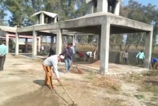 repairing of Cremation Ground