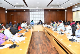 Municipal Department Chief Secretary Arvind Kumar Review Meeting with officials