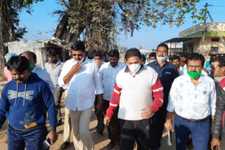 Collector Sharman Chauhan conducted surprise inspections in villages under the uppanuthal mandal nagar kurnool district