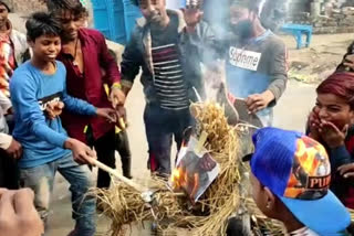 protest of sanitation workers in patna