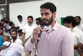 nikhil kumarswamy speech in Jds meeting