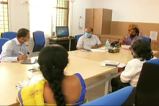 minister srinivas goud review meeting with officials