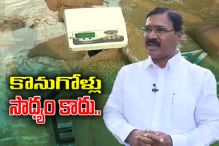 etv Bharath face to face interview with Telangana agriculture minister Niranjanreddy