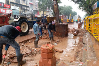 Hanuman temple was broken