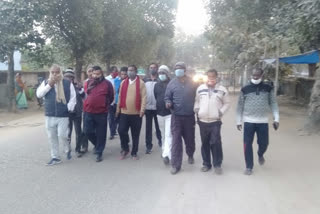 Union Minister Arjun Munda out for Morningwalk in simdega