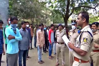 rowdy sheeters parade  in kalburgi