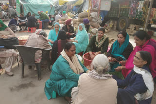 Ladies contribution at singhu border farmer protest in delhi