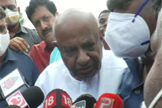 Former Prime Minister H D Deve Gowda