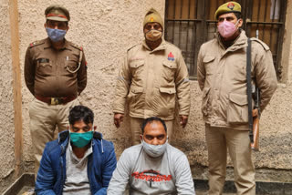 Contractor Ajay Tyagi partner Sanjay arrested in ghaziabad