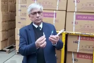 syringe for corona vaccination is being produce in hindustan syringe company faridabad