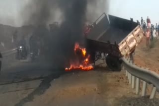 Tractor fire