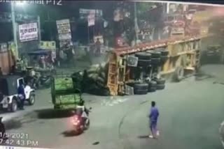 overspeed truck crushed public jaipur