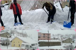 Lahaul NH closed due heavy snowfall