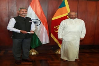 External Affairs Minister S Jaishankar with his Sri Lankan counterpart