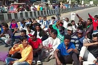 Massive Protest In Nagaon 36 th National Highway by Assam Tea Union