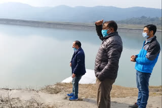 Animal husbandry department team inspected in Gobindsagar lake