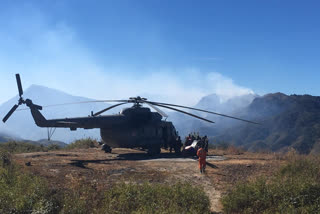 Dzukou IAF Mi 17V5 land