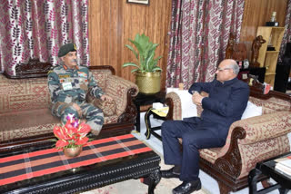 goc spear corps lieutenant arrived tripura to review security situation