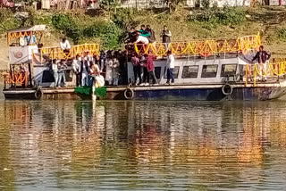 Tarun Gogoi's ashes are dumped in the chest of the Barak River in silchar