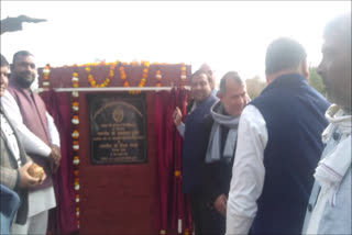 MLA deepak mangla laid the foundation stone for development works in palwal