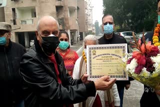 Sukhsagar Apartment Awarded for Cleanest Society