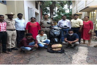 trying marijuana sale, Three arrested for trying marijuana sale, Three arrested for trying marijuana sale in Mangalore, trying marijuana sale news, ಗಾಂಜಾ ಮಾರಾಟಕ್ಕೆ ಯತ್ನ, ಗಾಂಜಾ ಮಾರಾಟಕ್ಕೆ ಯತ್ನಿಸುತ್ತಿದ್ದ ಮೂವರ ಬಂಧನ, ಮಂಗಳೂರಿನಲ್ಲಿ ಗಾಂಜಾ ಮಾರಾಟಕ್ಕೆ ಯತ್ನಿಸುತ್ತಿದ್ದ ಮೂವರ ಬಂಧನ, ಗಾಂಜಾ ಮಾರಾಟಕ್ಕೆ ಯತ್ನ ಸುದ್ದಿ,