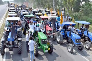 Tractor parade march by farmers today