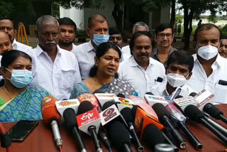 AIADMK criticizes gramasaba meeting for fear of defeat said Kanimozhi