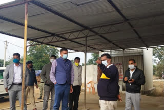 Collector and SP conducted surprise inspection of paddy purchase center