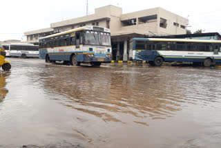 Heavy rains in Kadapa inundated roads