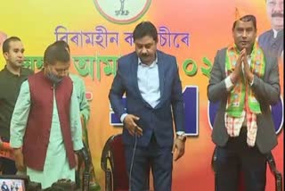 বিজেপিত যোগদান কৰিলে মৰাণ ছাত্ৰ সন্থাৰ প্ৰাক্তন সভাপতিয়ে