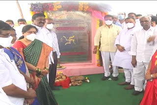 Minister Vemula Prashant Reddy laid the foundation stone of the National Academy of Construction (NAC) District Skills Center