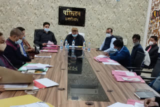 district council and panchayati raj committee meeting held in hazaribag