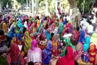 Villagers protest against controversial collector Sangram Keshari