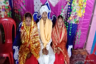 chandu-marries-2-girls-in-a-mandap-in-tikralohanga-village-of-jagdalpur