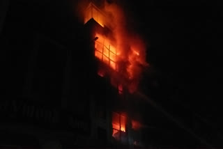Jodhpur News, जोधपुर में आग, fire in showroom
