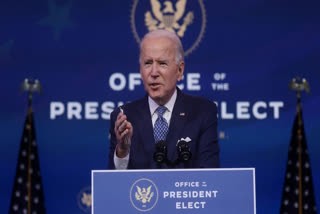 President-elect Joe Biden during a press conference in Washington