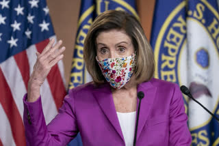 House Speaker Nancy Pelosi at a press conference