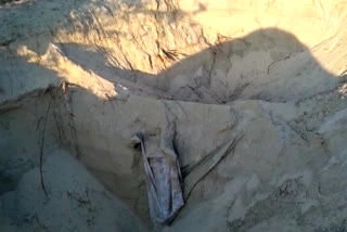 person found buried in the sand of Luni river, राजस्थान हिंदी समाचार