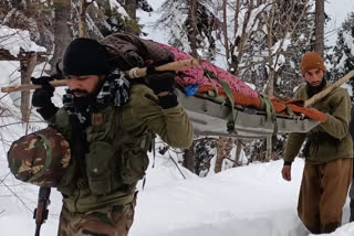 Army troops carry pregnant woman reach hospital amid heavy snowfall