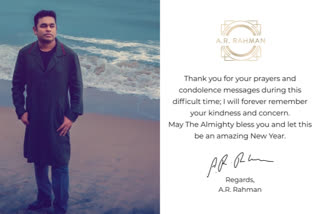 AR Rahman thanks fans for their kindness, pens a heartfelt note