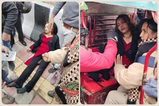 Woman injured after falling from e rickshaw during snatching in azadpur delhi