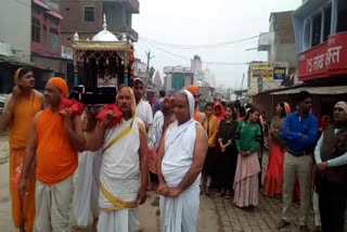 पार्श्वनाथ जयंती पर निकाली गई शोभायात्रा, Procession taken out on Parshvanath Jayanti