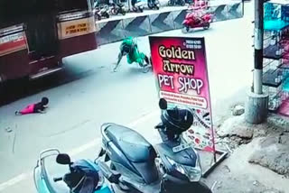 Shocking CCTV visuals; Woman dies after being hit by rtc bus