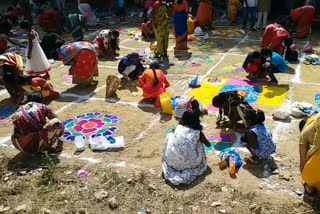 musheerabad, rangoli competition, k. laxman