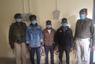 Three members of Naxalite area commander Laka Pahan arrested in Khunti
