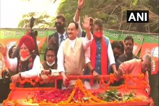 Nadda holds roadshow in Bardhaman in West Bengal  പശ്ചിമ ബംഗാൾ മാറ്റത്തിനായി ആഗ്രഹിക്കുന്നുവെന്ന് ജെ പി നദ്ദ  കൊൽക്കത്ത  കൊൽക്കത്ത വാർത്തകൾ  പശ്ചിമ ബംഗാൾ വാർത്തകൾ  ഭാരതീയ ജനതാ പാർട്ടി  ബിജെപി വാർത്തകൾ  bjp news