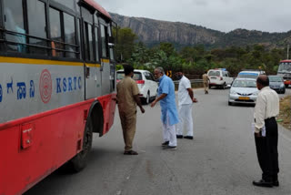 Minister Suresh Kumar Stops the Bus by chasing