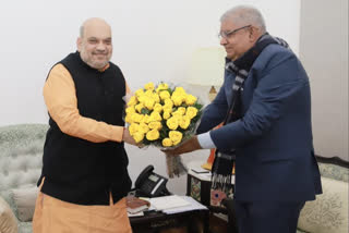 West Bengal Governor Jagdeep Dhankar meets Home Minister Amit Shah